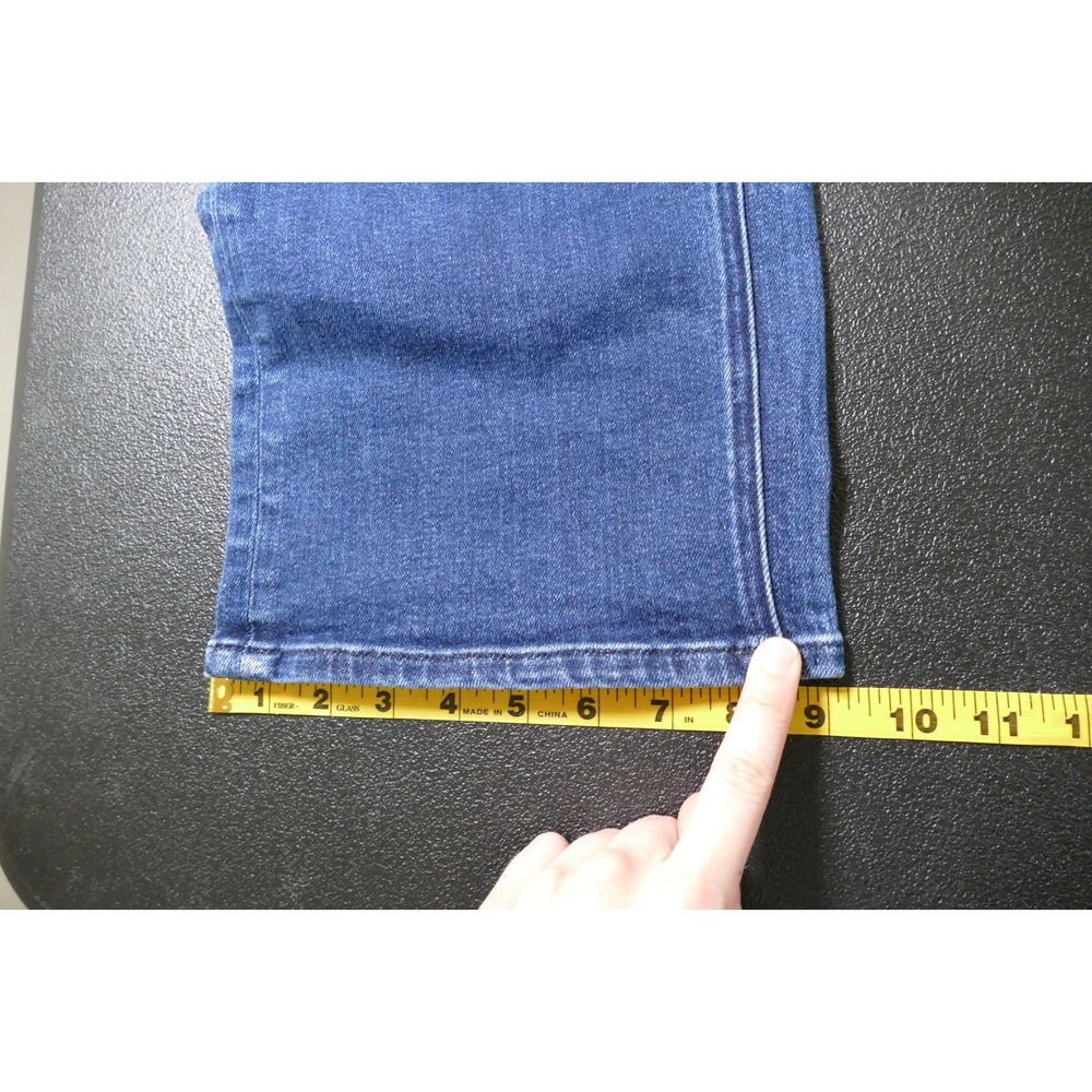 Quince Womens Organic Cotton High Rise Wide Leg Jeans Size 28 Stretch Dark Wash - Picture 8 of 11